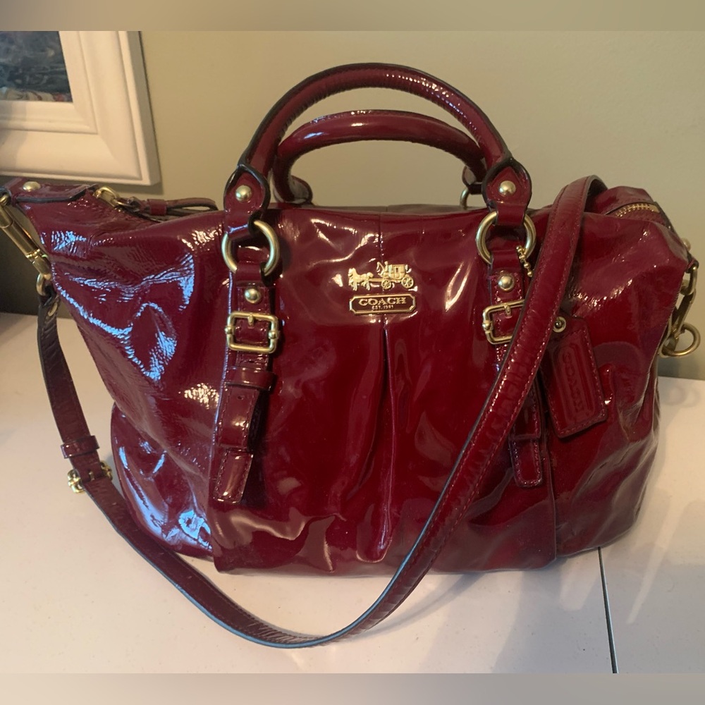 Coach Madison Juliette Patent Leather Satchel - Picture 5 of 11